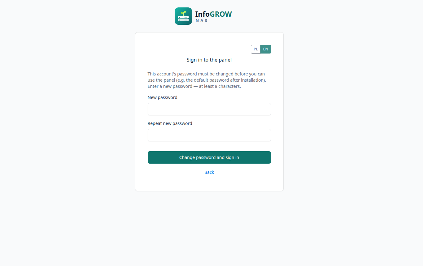 Forced password change